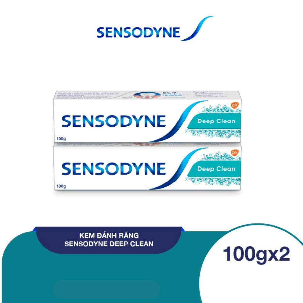 [Mua 2 Tặng 1] Bộ 2 Kem Đánh Răng Sensodyne Deep Clean 100g Tặng Hộp L&amp;L (Ngẫu Nhiên)