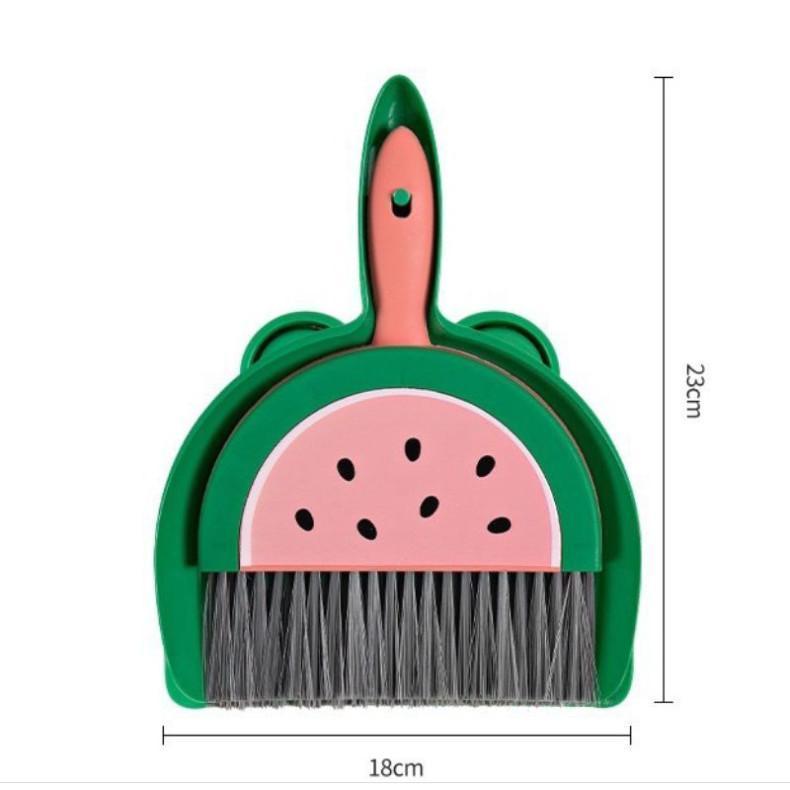 Bộ chổi quét bàn thờ - Bộ chổi mini quét hót rác bàn máy tính, bàn ăn hình cute