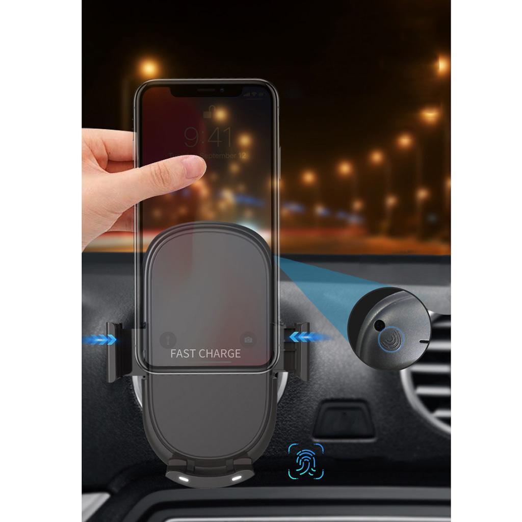 Wireless Car Charger Fast Qi Charging Pad Phone Holder for iphone Samsung