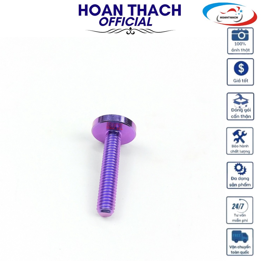 Ốc Gr5 Titan Dù 6L30 Tím dùng cho nhiều dòng xe SP010427