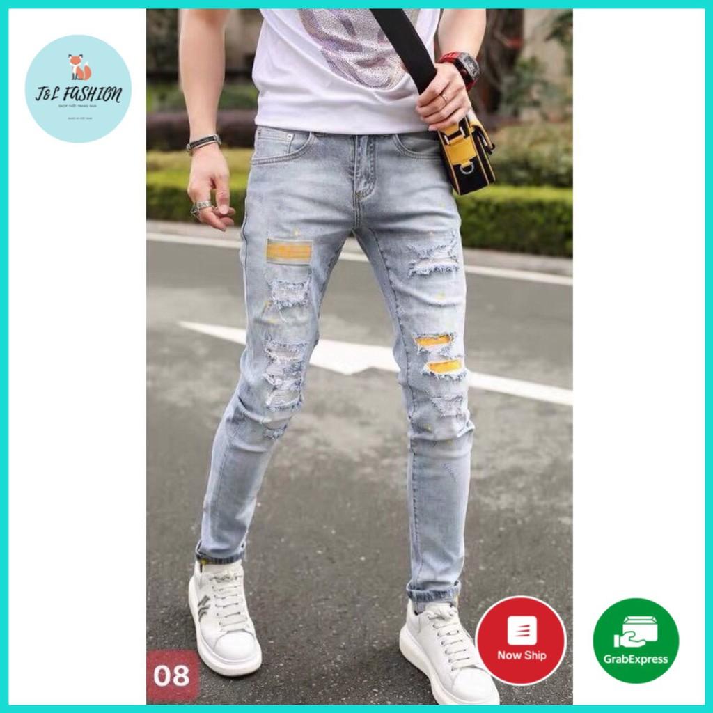 Quần Jean Nam Ống Suông , Quần Bò Nam Cao Cấp Kiểu Mới Hot 2021 ms021