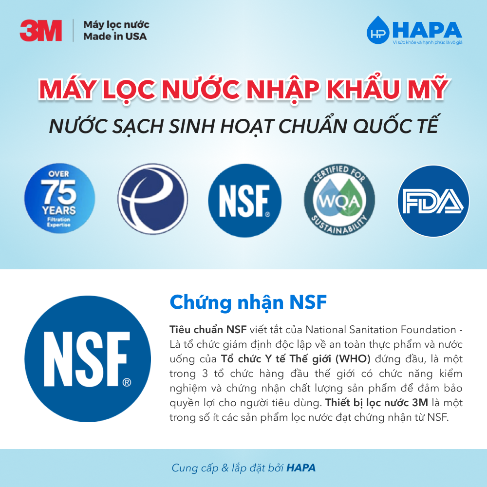 Máy Lọc Nước Đầu Nguồn 3M AP11T-420 Sinh Hoạt Gia Đình Căn Hộ Chung Cư Nhà Phố - Hàng Chính Hãng 3M Mỹ
