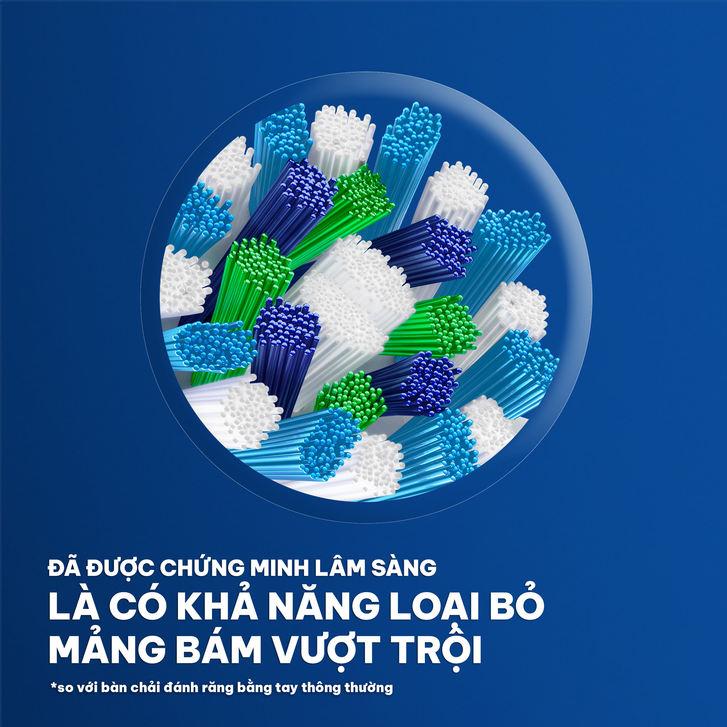 Đầu bàn chải Oral-B CrossAction- Hàng chính hãng 100%