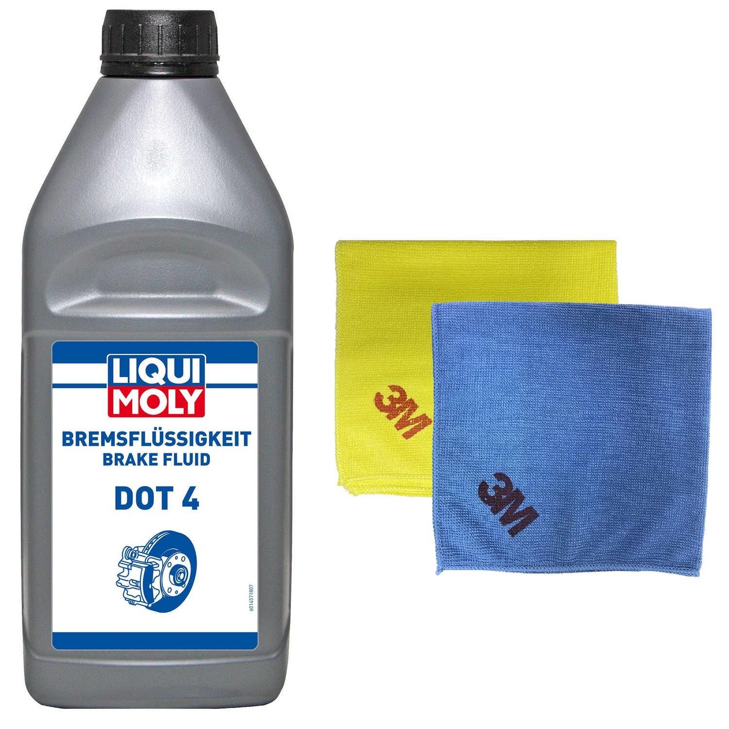Dầu thắng DOT 4 cao cấp Liqui Moly 3093 - Tặng kèm 1 khăn lau chuyên dụng 3M