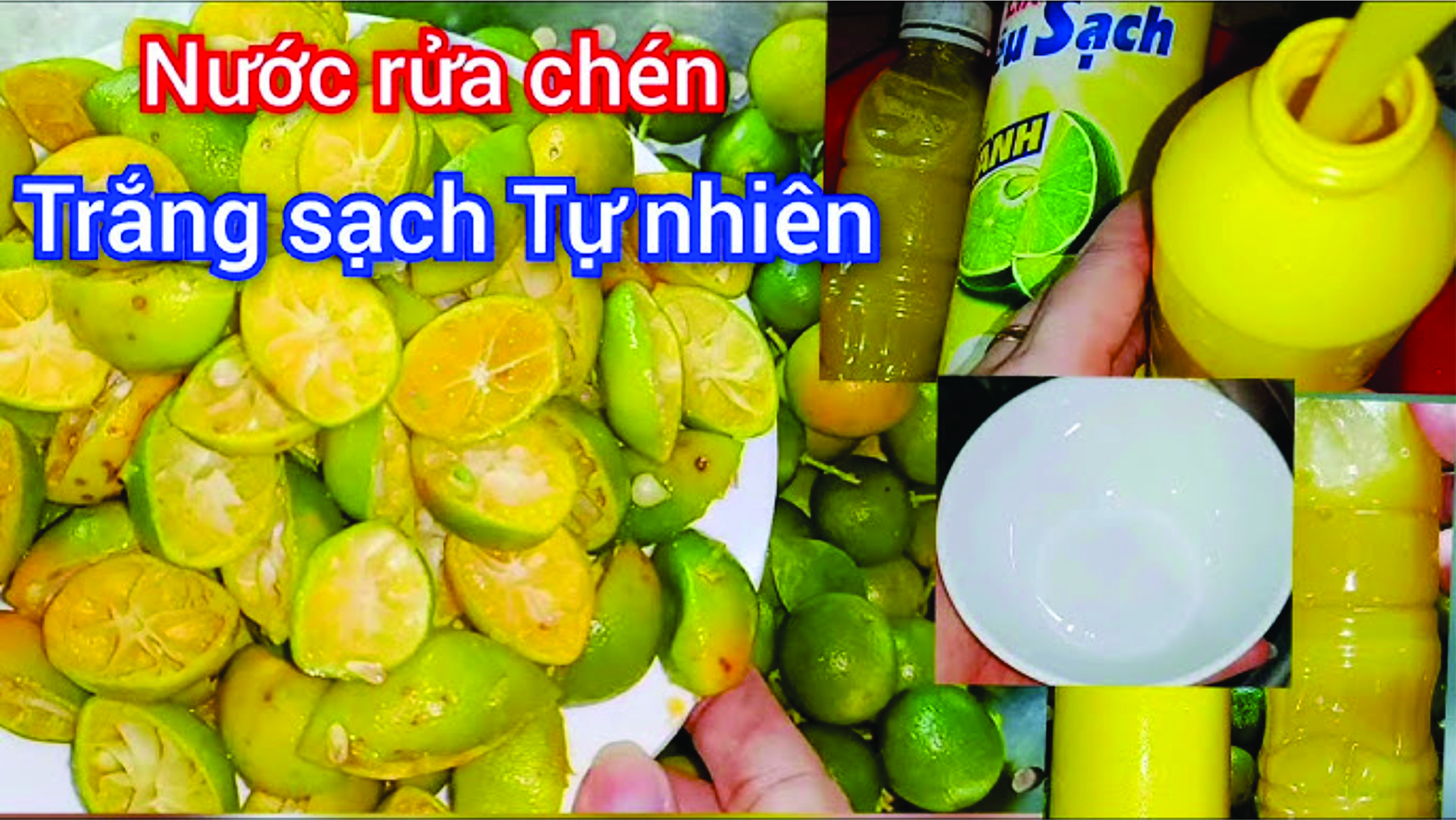 1 lít nước rửa chén tự nấu gia công an toàn hương chanh