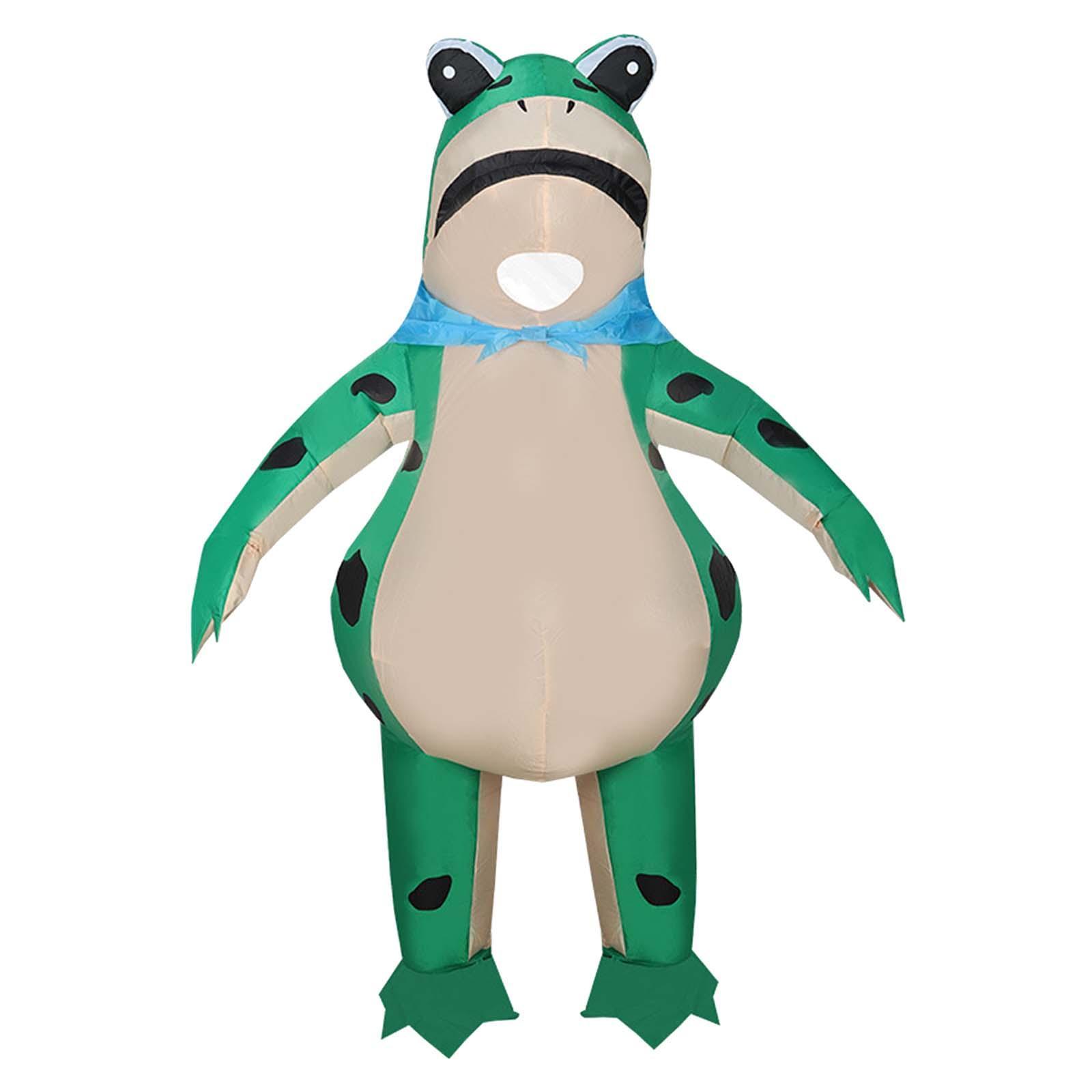 Inflatable Frog Costume Frog Clothes Cosplay Costume Cute Frog Cosplay Costume Outfit for Stage Performance Role Play Holiday