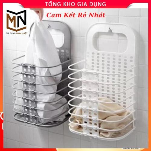 Rổ Đa Năng Gấp Gọn Đựng Quần Áo Và Đồ Dùng Sinh Hoạt Treo Tường Treo Máy Giặt Vô Cùng Tiện Lợi