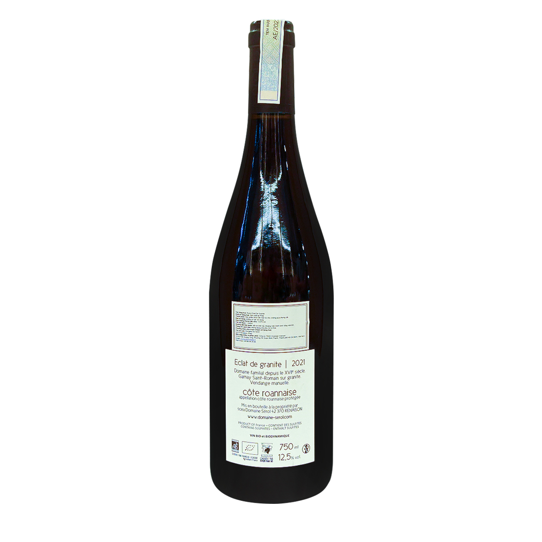 Rượu Vang Đỏ Pháp  Éclat de Granite Domaine de Sérol - AOC Côtes Rhoannaise 750ml 12% Pháp chính hãng