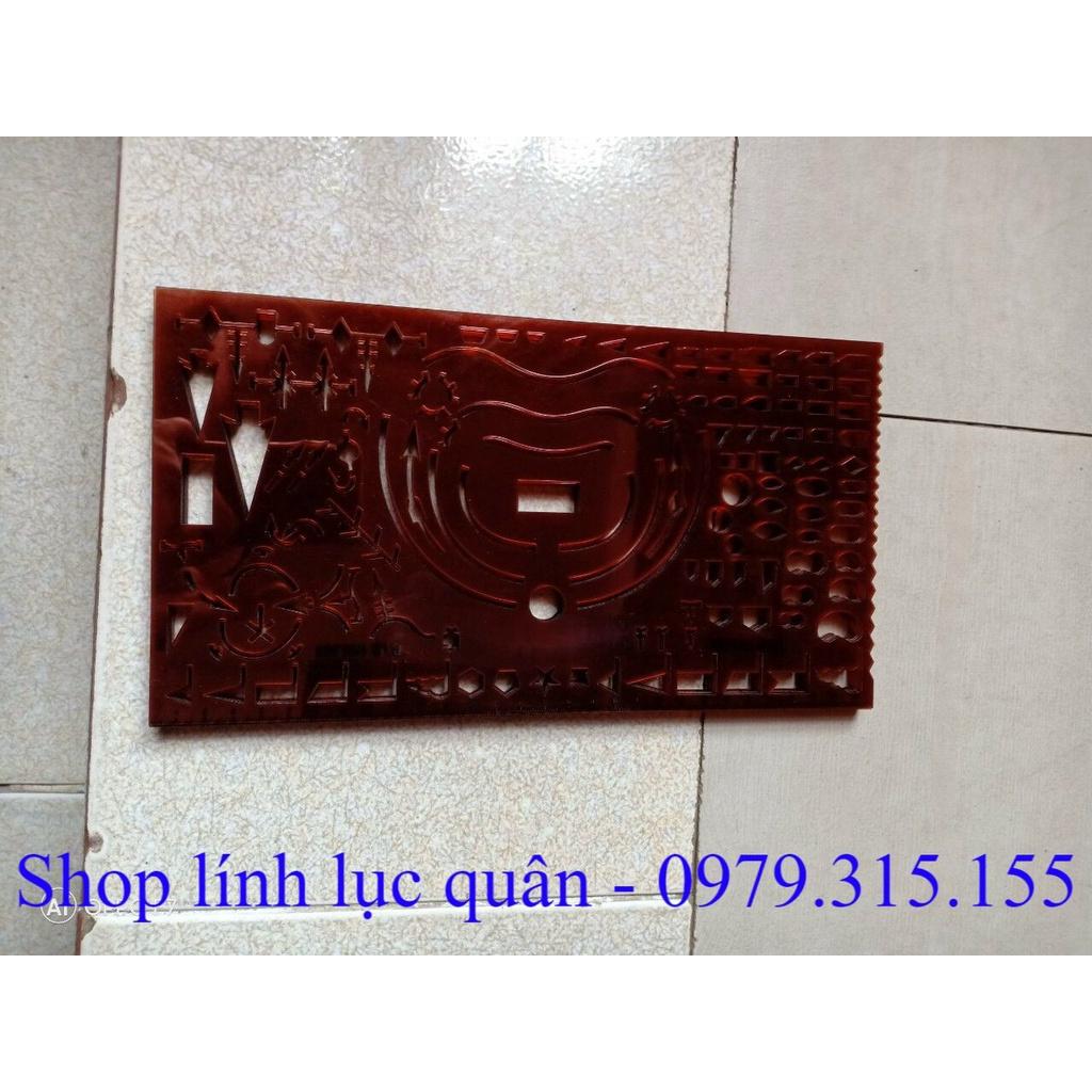 Thước chỉ huy tham mưu vàng 30x16cm