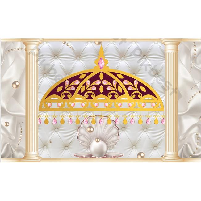 Tranh dán tường Tranh hoa nền tường tối giản hiện đại, tranh dán tường 3d hiện đại MS1081351