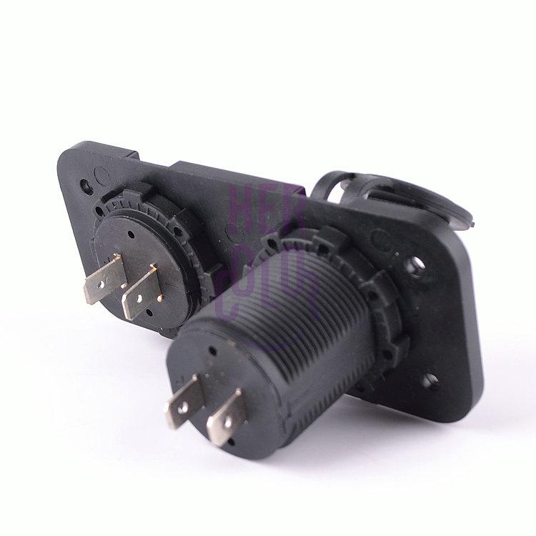 12-24V 3.1A Car Motorcycle Dual USB Charger With