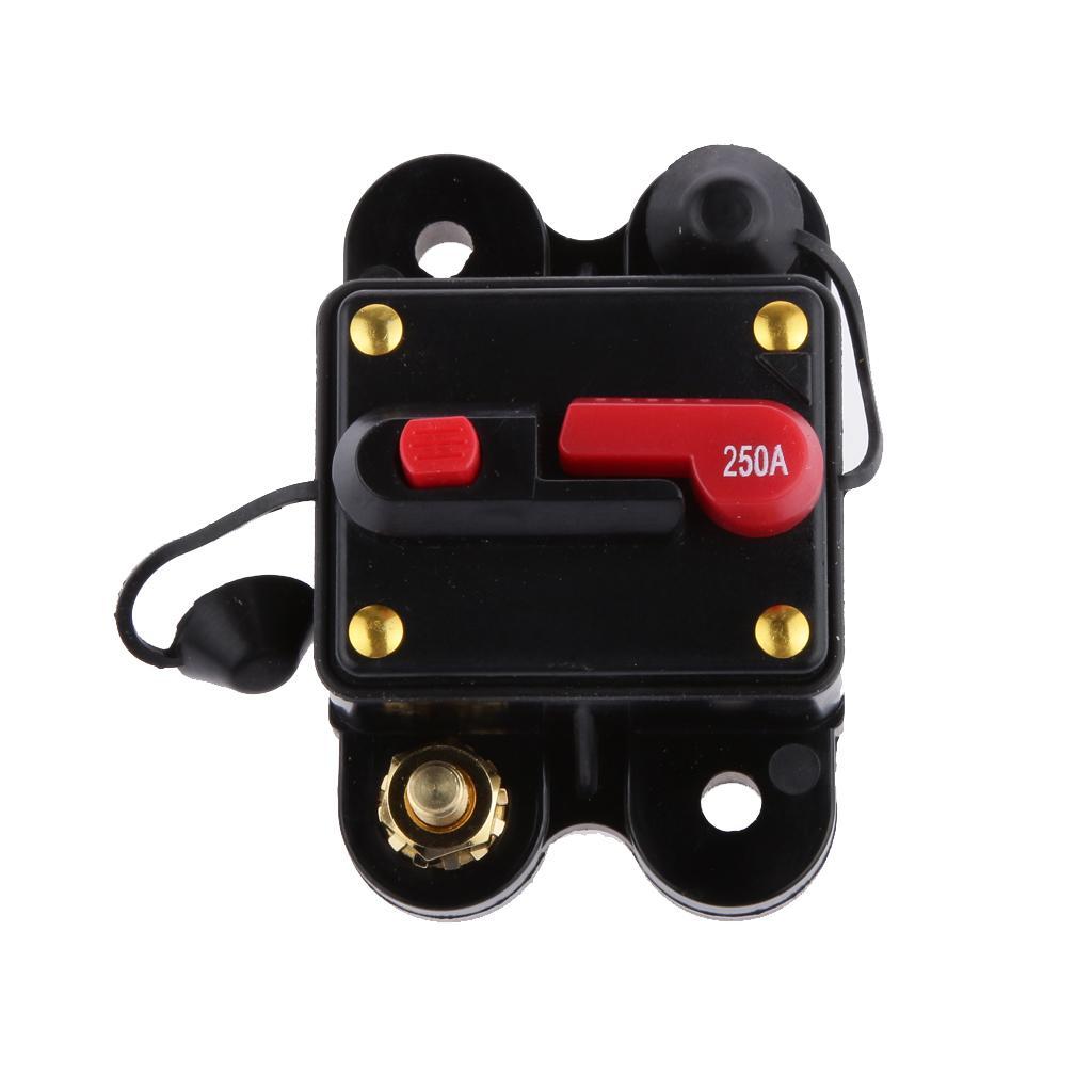 Mini Manual Reset Circuit Breaker 12v 24v Car Auto Boat Audio Fuse Holder