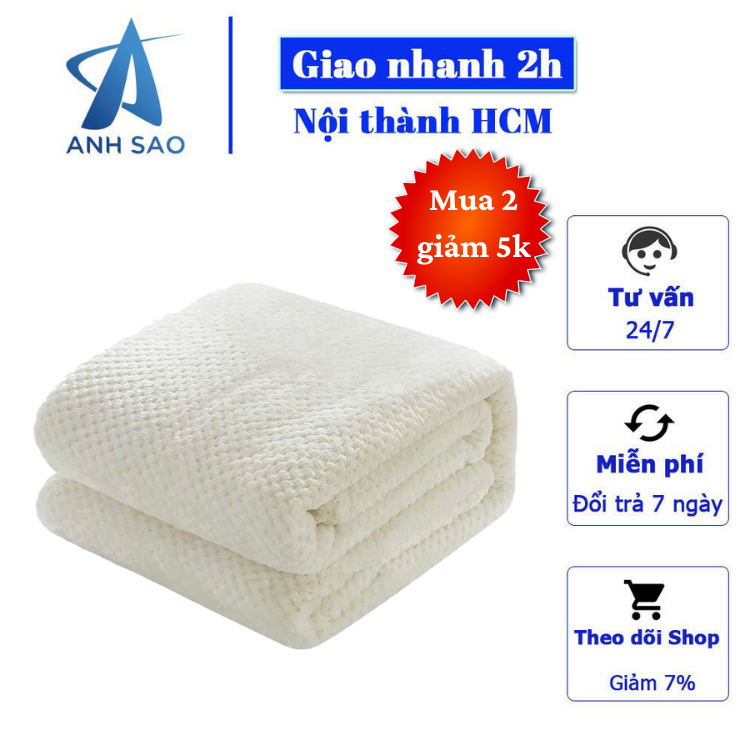 Mền lông cừu Thái Lan vân hạt bắp vải microfiber nặng 1.2 kg cao cấp A - mềm mại, ấm áp, kích thước 1m7x2m