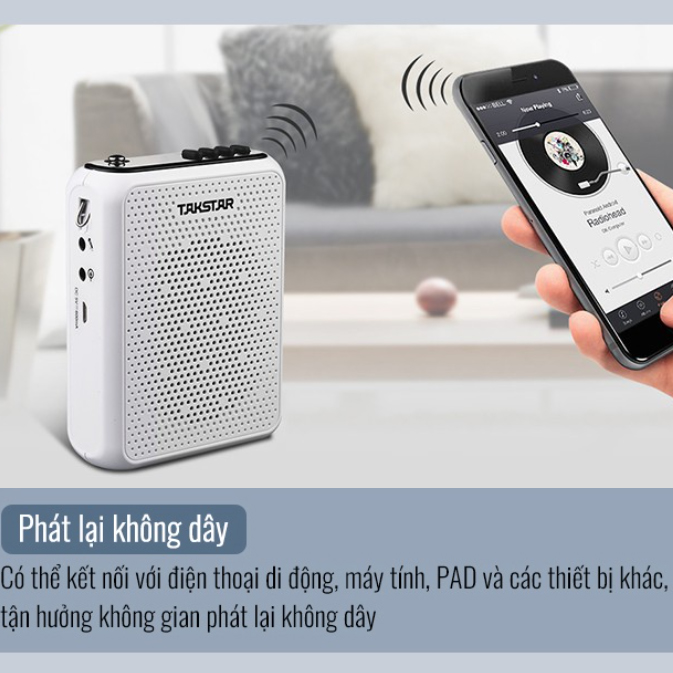 Máy Trợ Giảng Có Dây Takstar E300 Bluetooth Công Suất Loa Lớn 10W, hàng chính hãng