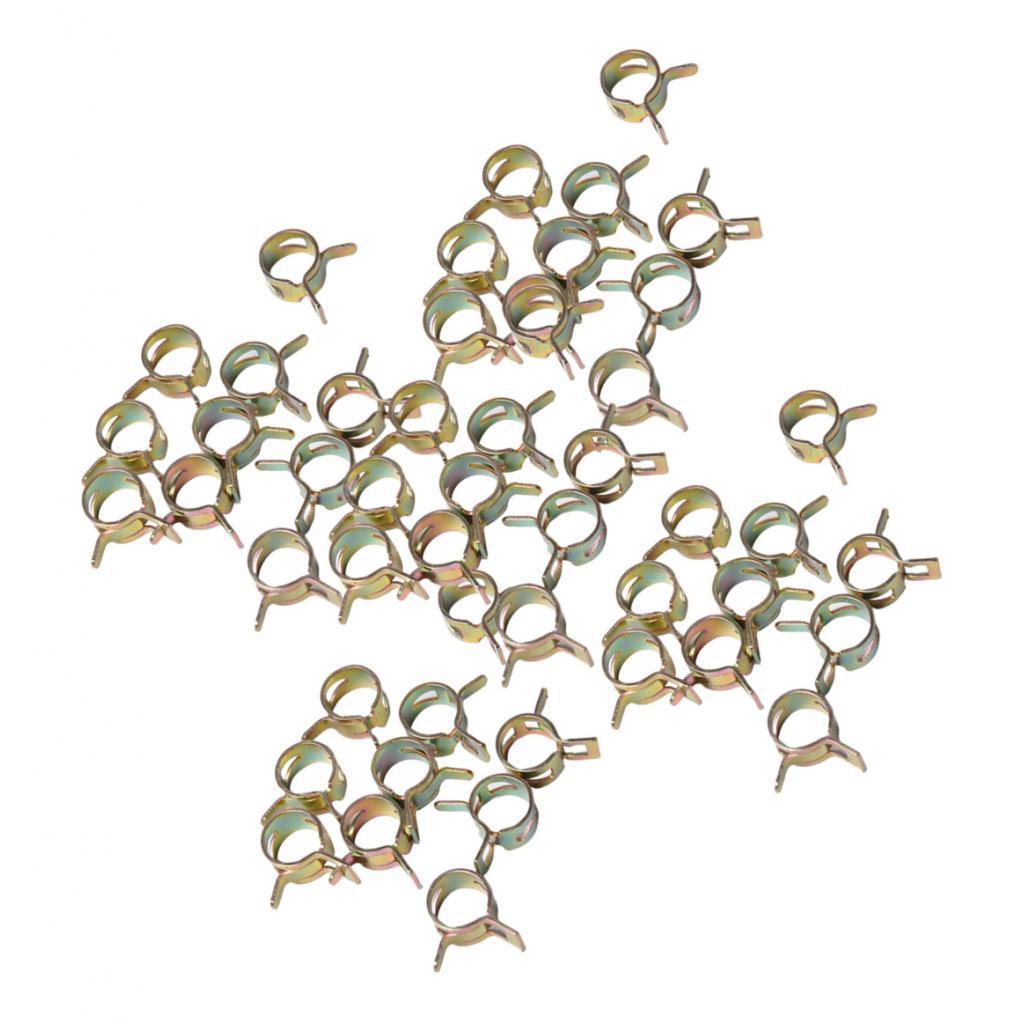 100x Hose Clamp Gear Hose Line Clamp, 6-15mm