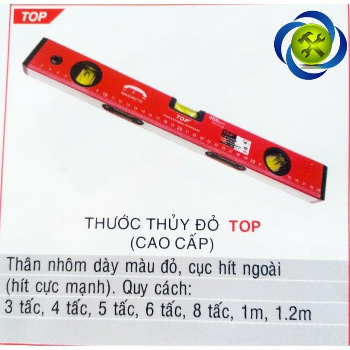 Thước thủy 300mm TOP TT-300 có từ tính thân màu đỏ