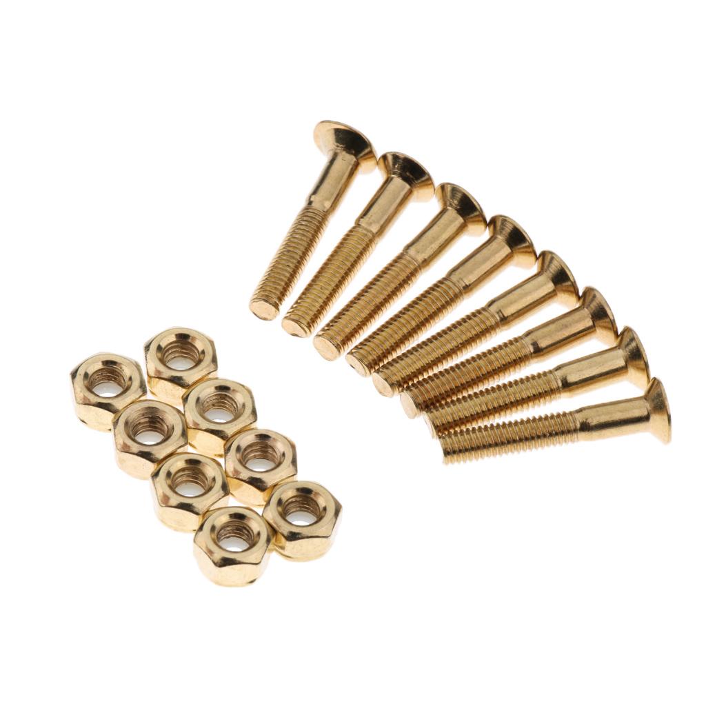 2x8 sets 29mm Skateboard Hardware Mounting Bolts Screws Skateboard Accessories