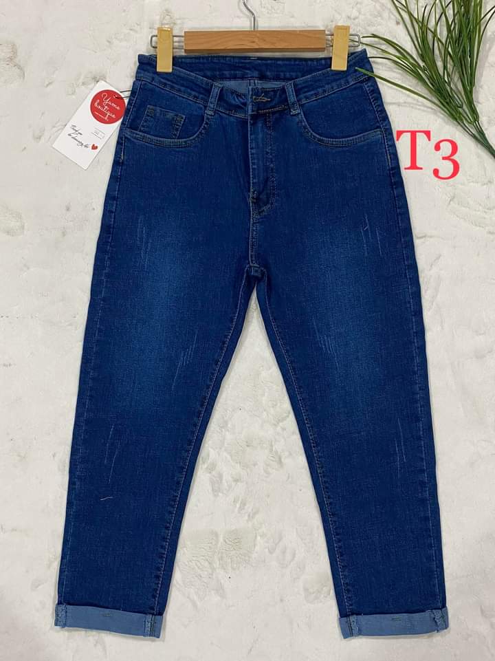 Quần jean 9 tất lật lai có size 26-44 . Vải dày và co giãn. YUME JEAN BIGSIZE.