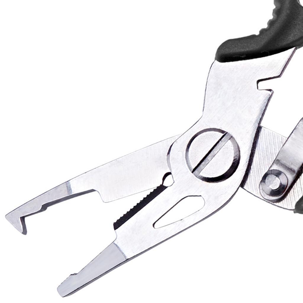 Stainless Steel Secure Fishing Plier Tool Black