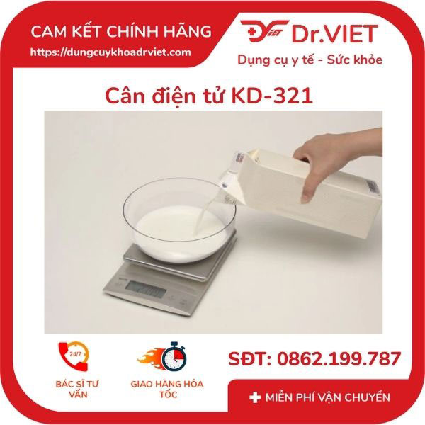 Cân điện tử Tanita KD321 (tiết kiệm thời gian đong đếm và tiện lợi, dùng cho cửa hàng mỹ phẩm, cân sữa bột) -