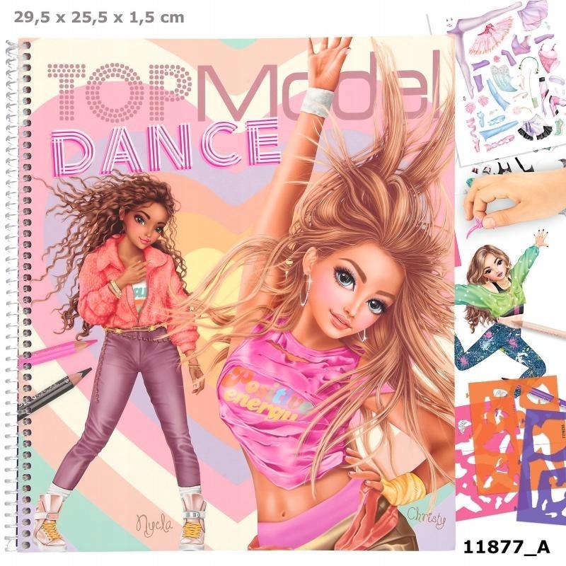 Đồ chơi sticker Thiết Kế Thời Trang DANCE Colouring Book TOPMODEL TM011877