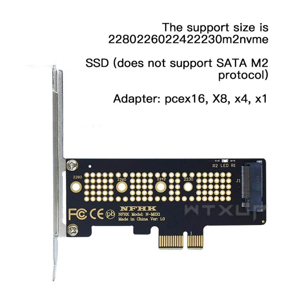 RYRA 1PC NVME PCIE M.2 NGFF SSD thành PCI-E X1 Card Bộ điều hợp PCI-E M.2