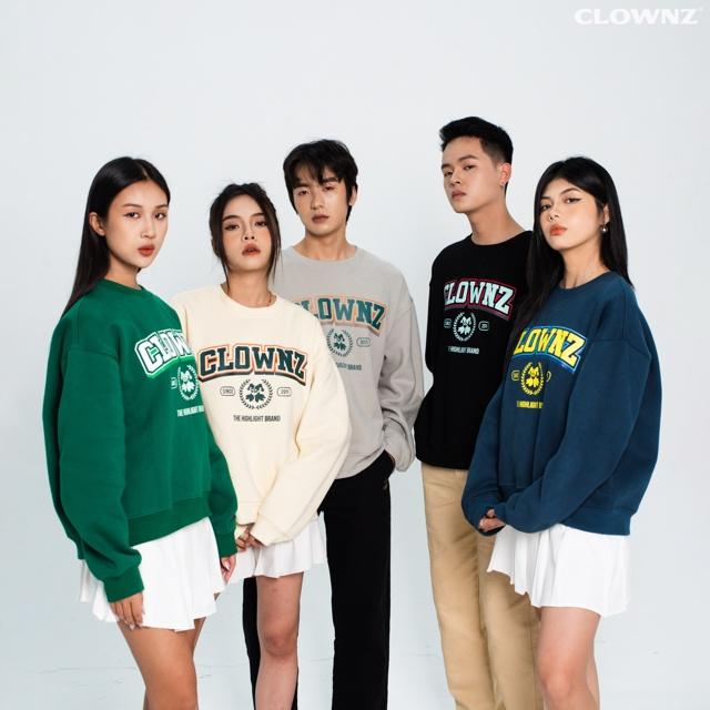 Áo sweater cograue nỉ bông Academy basic dài tay cổ tròn form rộng nam nữ ulzzang