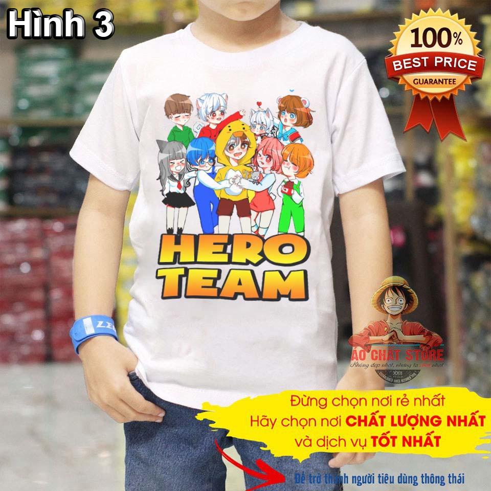 BST Áo Hero Team Mini World Đẹp | Áo Thun Mini World Toàn Thành Viên Hero Team MC6