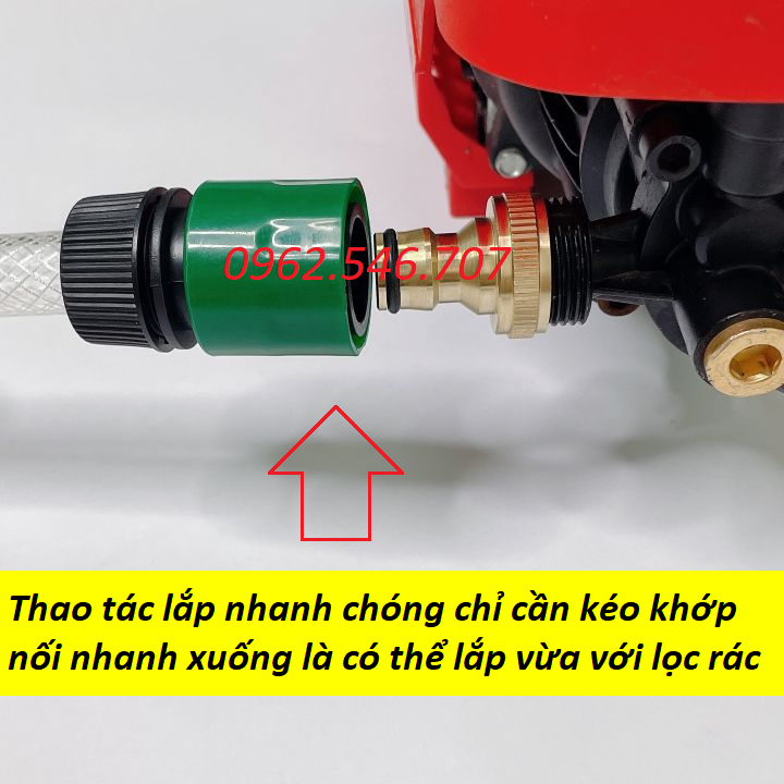 Khớp nối nhanh ống nước bằng nhựa ABS, khớp nối đầu vào cho máy rửa xe, máy bơm cao áp