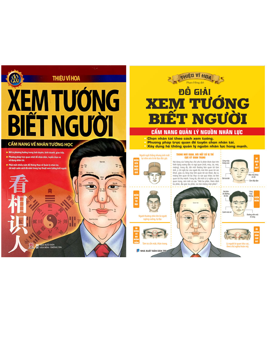 Combo Đồ Giải Xem Tướng Biết Người: Cẩm Nang Về Nhân Tướng Học + Cẩm Nang Quản Lý Nguồn Nhân Lực _HH