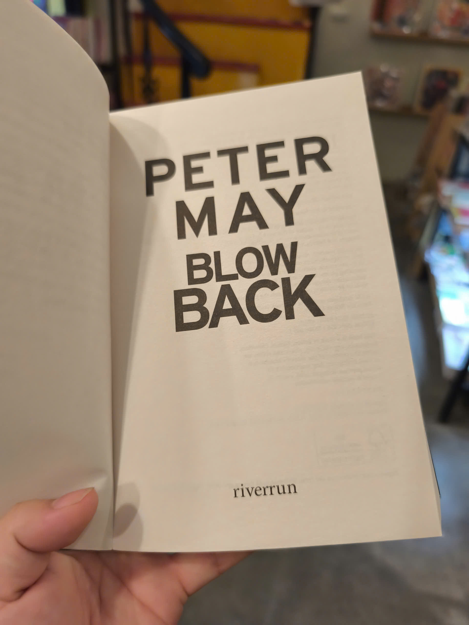 Sách - Blowback by Peter May | Mystery / Crime / Ngoại văn Nhập khẩu UK / Trinh thám Tiếng Anh