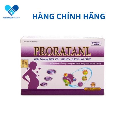 Viên uống bổ bà bầu Proratanl Hộp 30 viên - Bổ sung DHA - EPA - Vitamin & khoáng chất - Rostex- Tủ Thuốc Bảo Châu