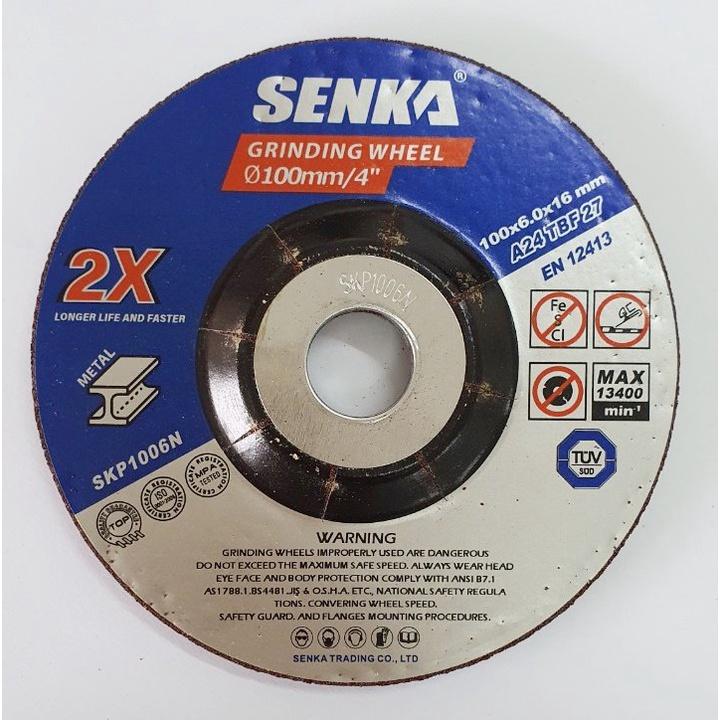 SENKA 1 viên đá mài sắt thép inox, đá mài kim loại màu nâu