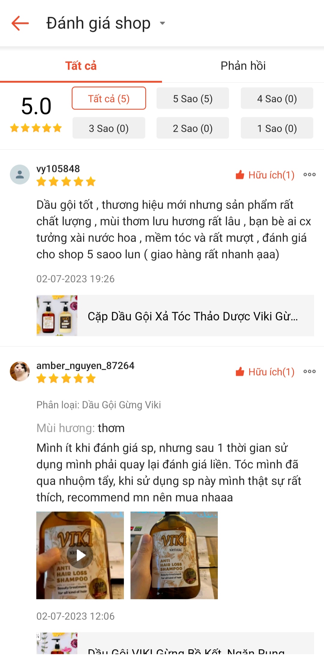 Cặp Dầu Gội Xả Tóc Thảo Dược Viki Gừng Bồ Kết 300ml