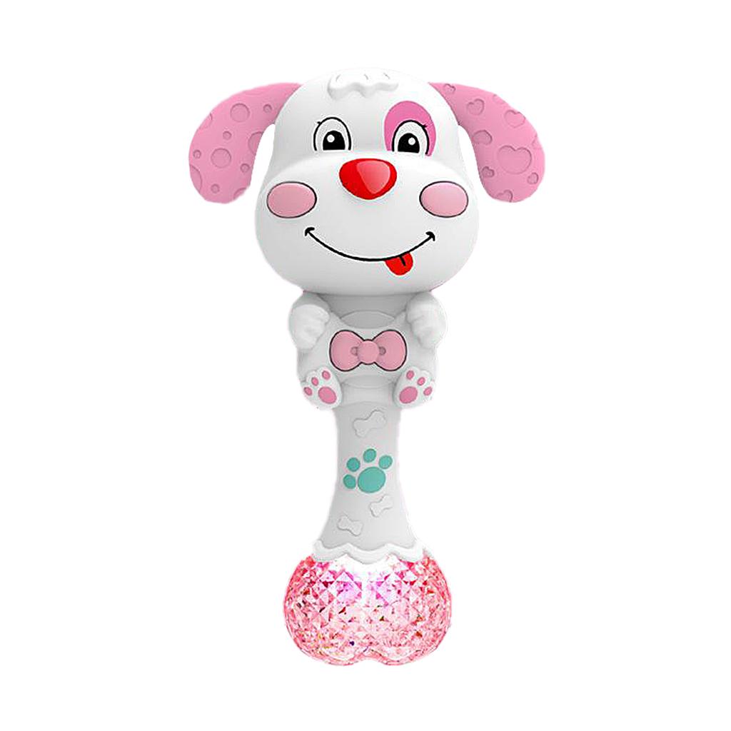 Baby Rattle Teether with Music & Light Spin Rattle for 3 - 12 Month Newborns Infant - Advanced manufacturing technology, high reliability