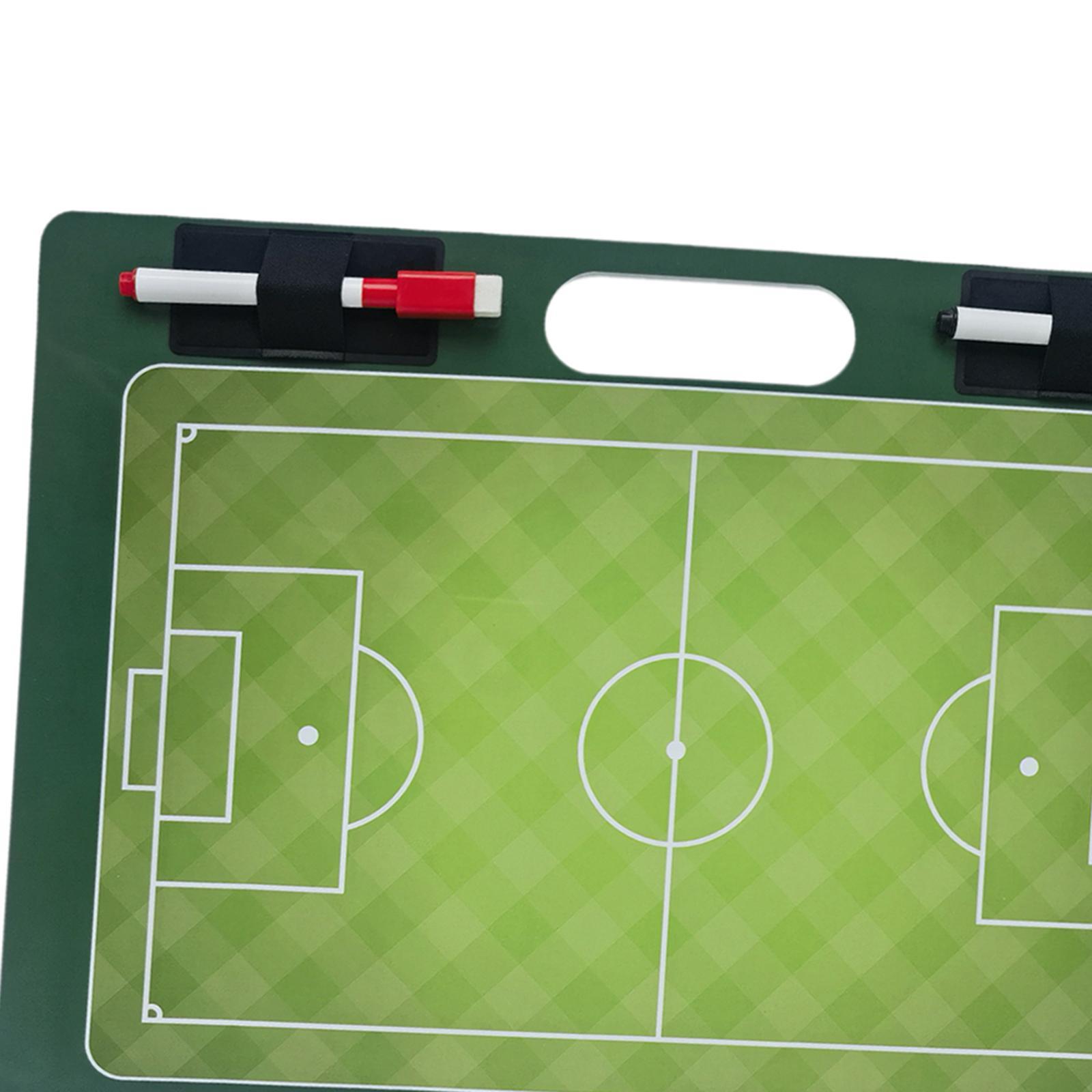 Football Marker Pen Professional Erasable Marker Gifts Coaches Clipboard Soccer Marker Board for , Strategy Plan, Training