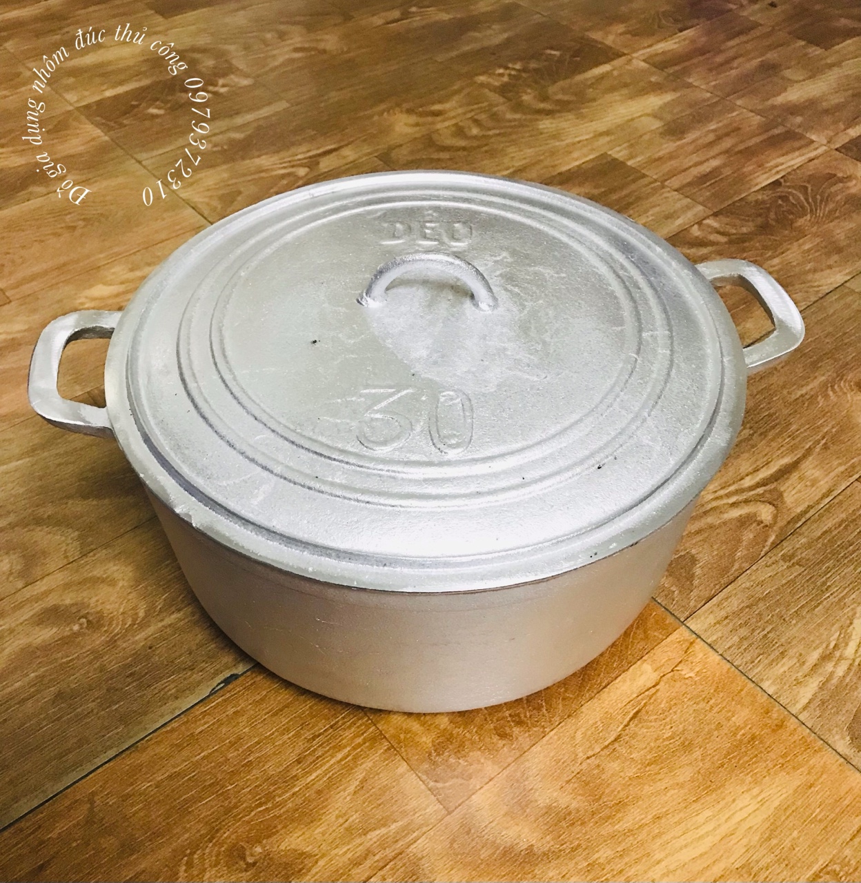 NỒI GANG ĐÚC THỦ CÔNG LÀNG NGHỀ SỐ 30 ( ĐK 30CM )