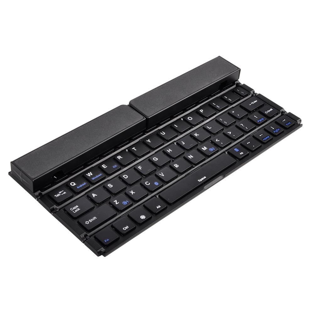 BK808 Mini Portable Folding Keyboard Dual Channel Foldable Keyboard for IOS Android Windows