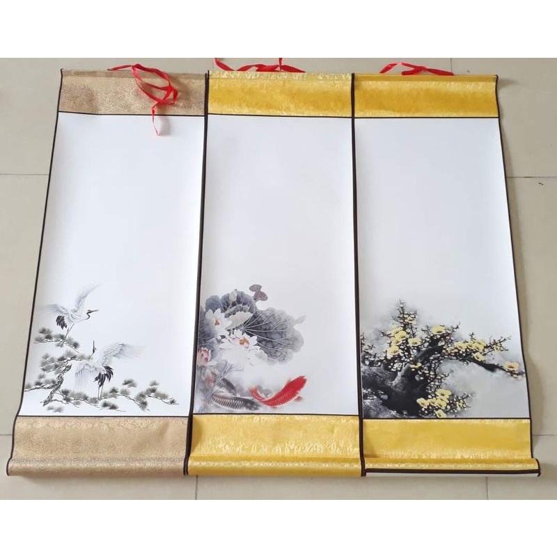 Biểu bo lụa in hình nền 30x80cm