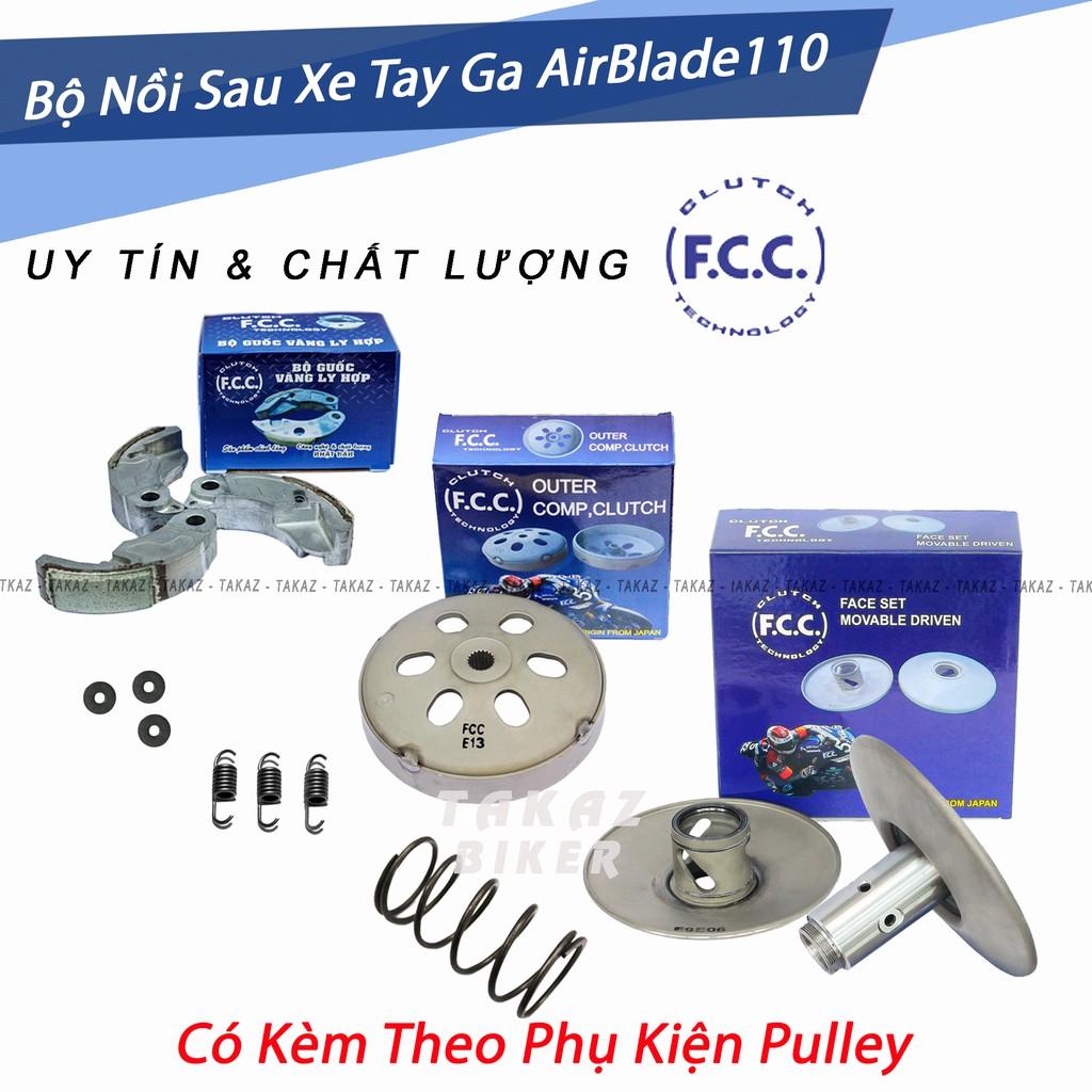 A8 Full Bộ Nồi Sau FCC Xe Airblade-Vison 110 Đời 2007 Đến 2012 -Atila Victoria Hãng FCC