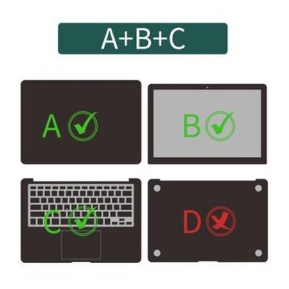 Miếng Dán BA Mặt Bảo Vệ Laptop Cho HP pavilion 14 14-ba033tx 14-ba040tx 14-BA series 14 inch
