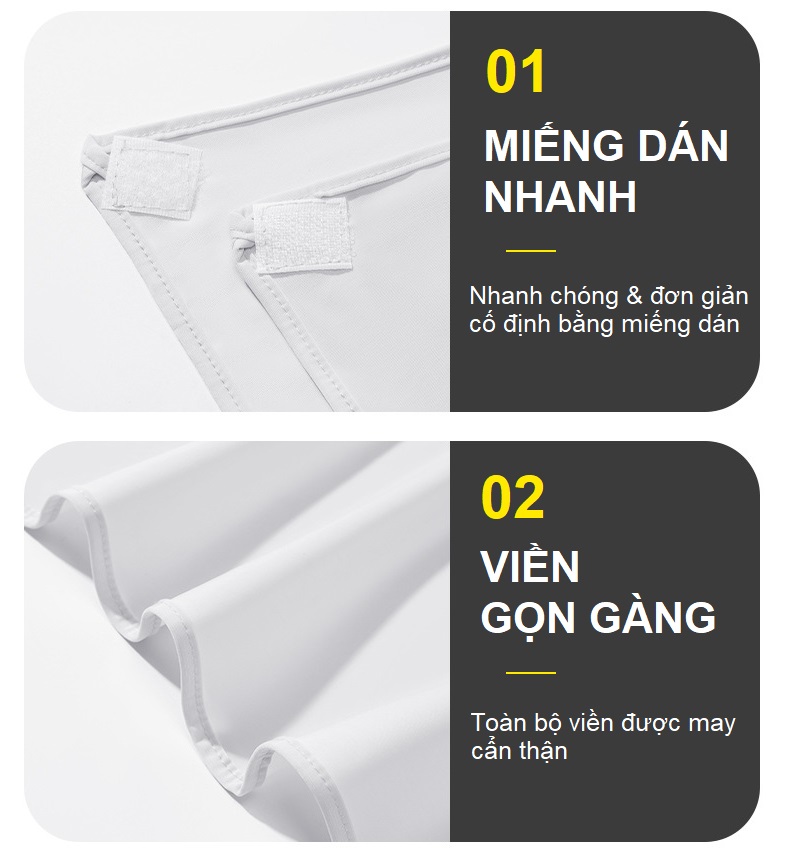 Khẩu trang vải chống nắng thun lụa che cổ gáy Anasi TL004 có lỗ thở thông thoáng - Mẫu mới che gò má 2 lớp