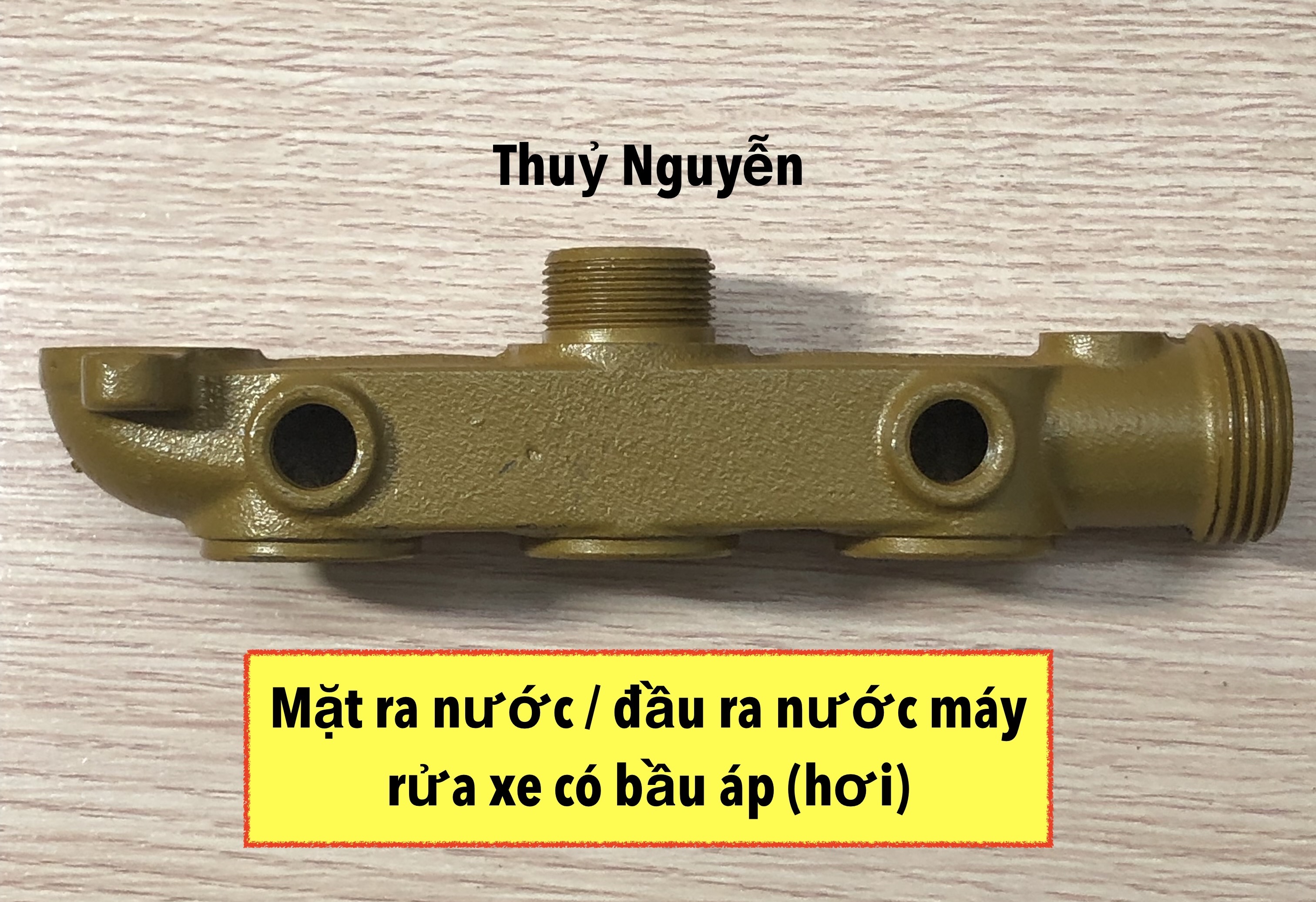 Mặt ra nước/ đầu ra nước máy rửa xe có bầu áp 1hp, 2hp, 5hp, 7hp và 10hp