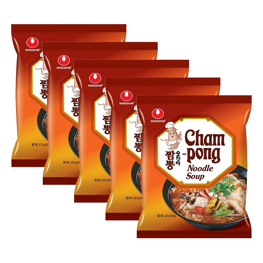 Combo 5 Gói Mì Nongshim Champong
