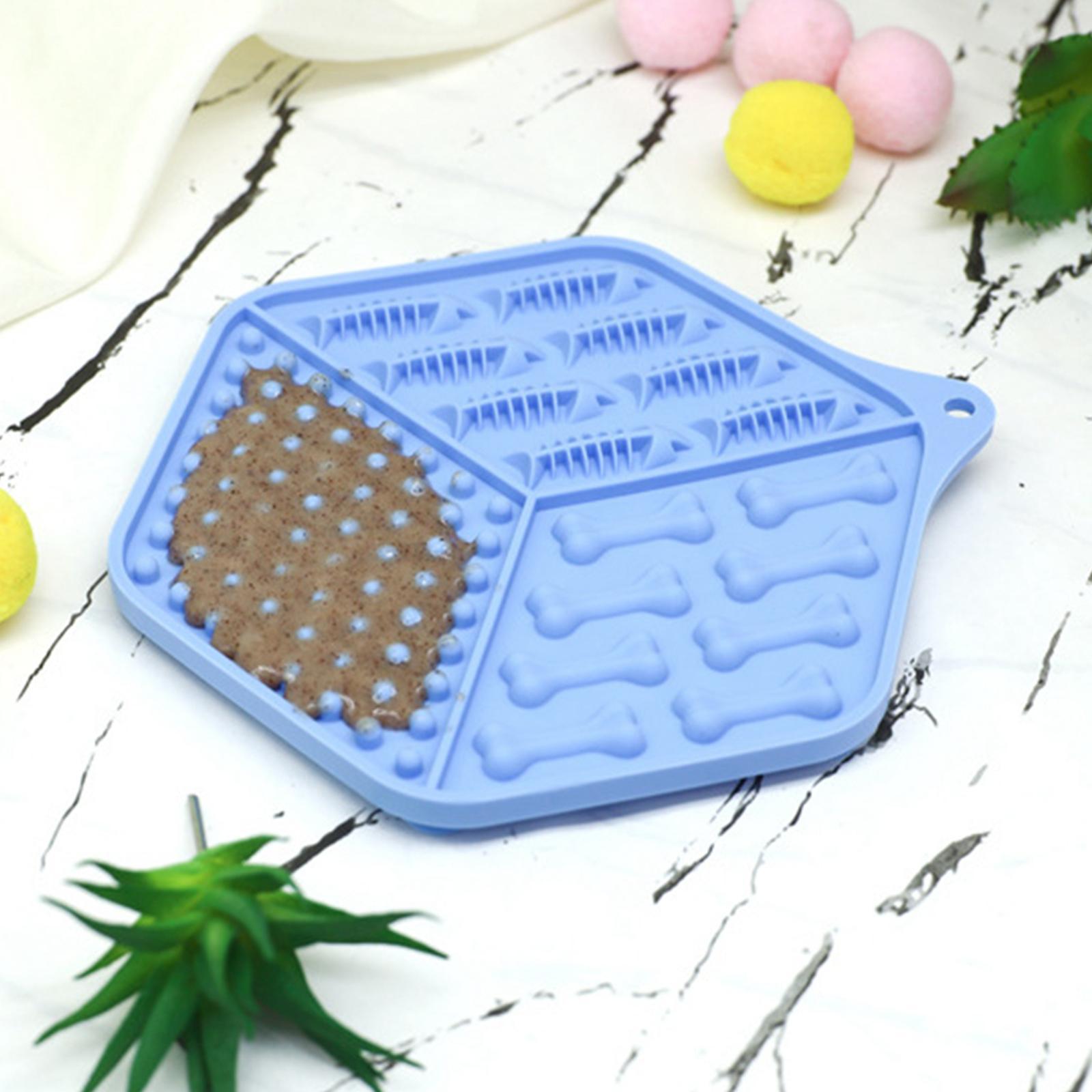 Silicone Dog Lick Pad Mat Slow Feeder for  Nail Trimming