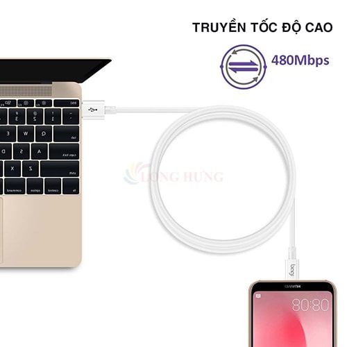 Cáp USB Type-C Bagi 45W 5A TC100-5A - Hàng chính hãng