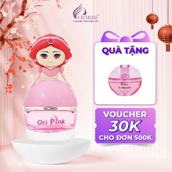 Nước hoa trẻ em, Charme Ori Pink, dịu nhẹ, hương hoa hồng, mềm mại, nhẹ nhàng, giúp bé tự tin, 30ml