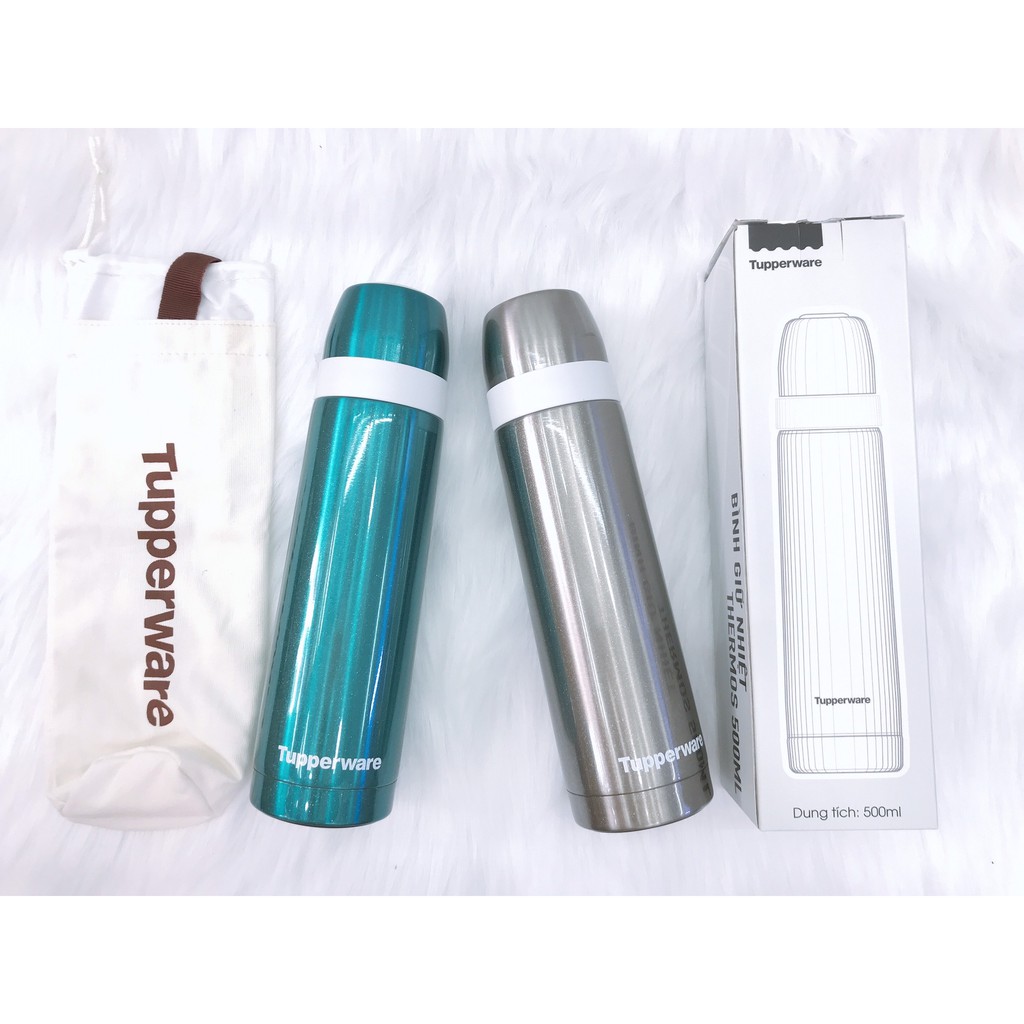 Bình Giữ Nhiệt Tupperware Thermos Sparkling 500ml - Xám