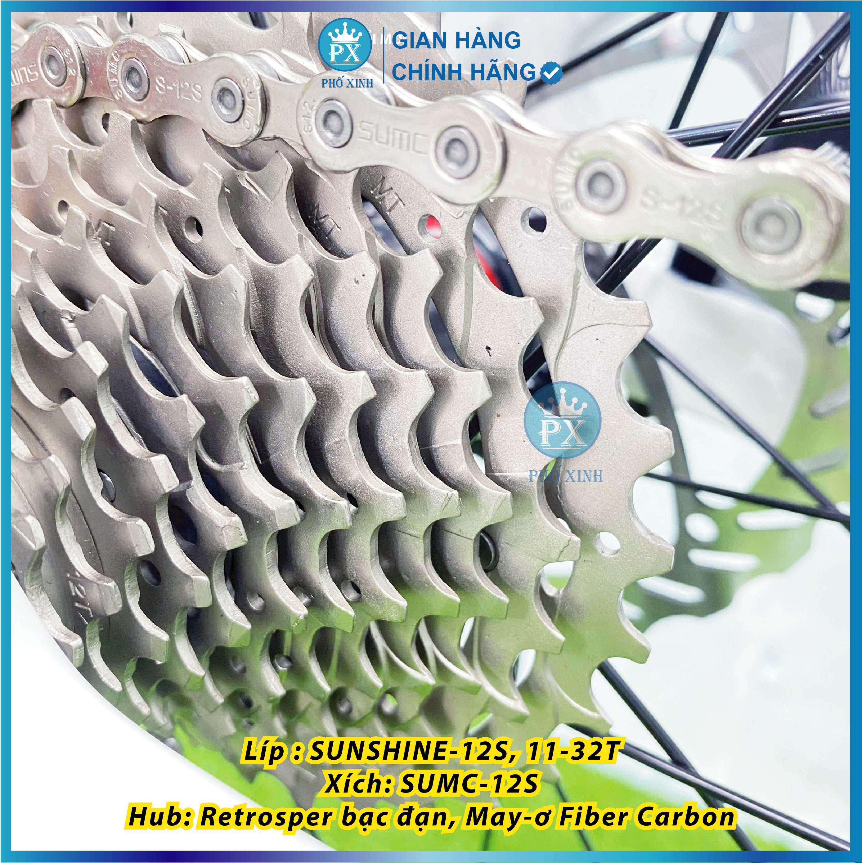Xe đạp Twitter R5 Pro RS-24S FULL 6 món Carbon