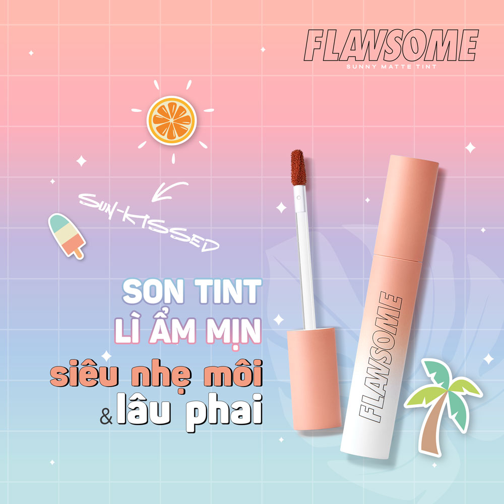 Son tint lì dạng thỏi Flawsome Sunny Matte Tint (3g)